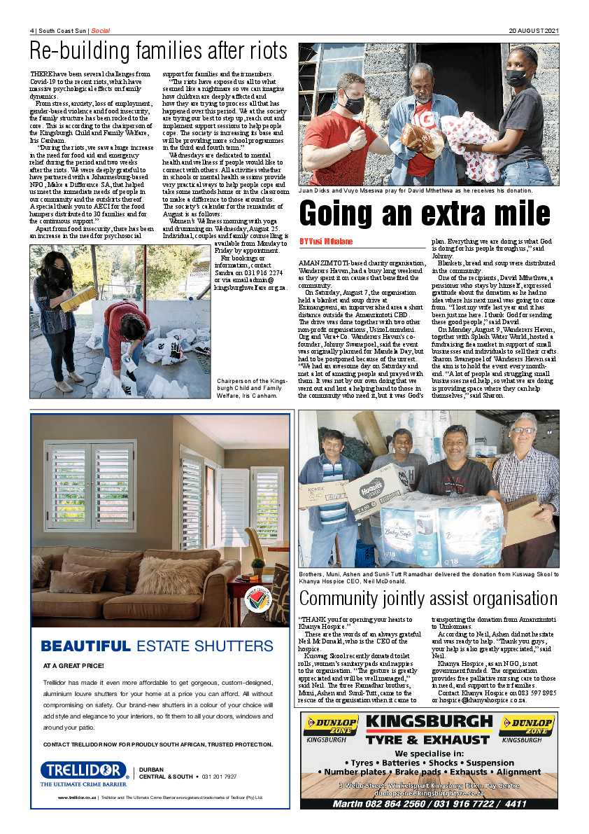 South Coast Sun 20 August  2021 page 4