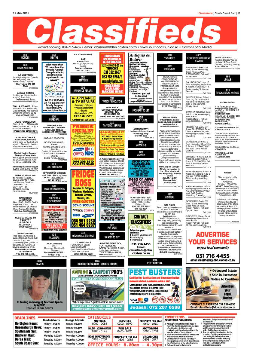 South Coast Sun 21 May 2021 page 11