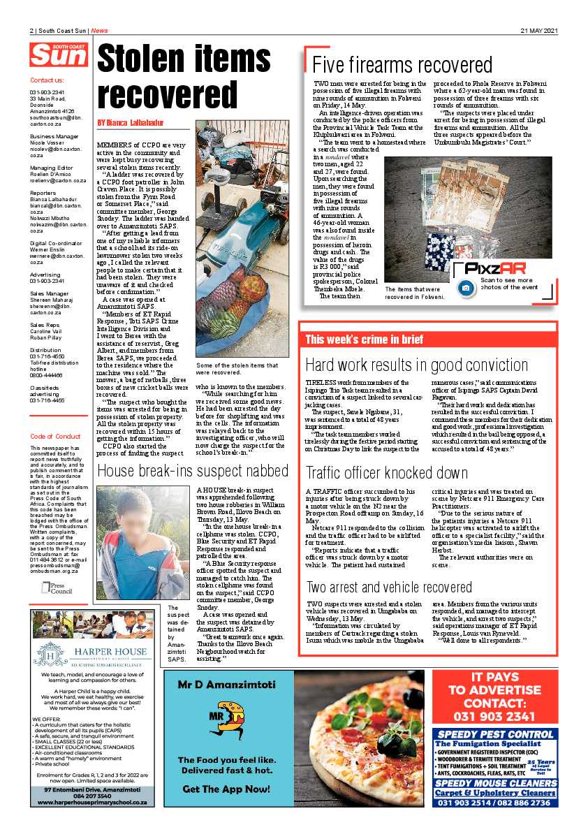 South Coast Sun 21 May 2021 page 2