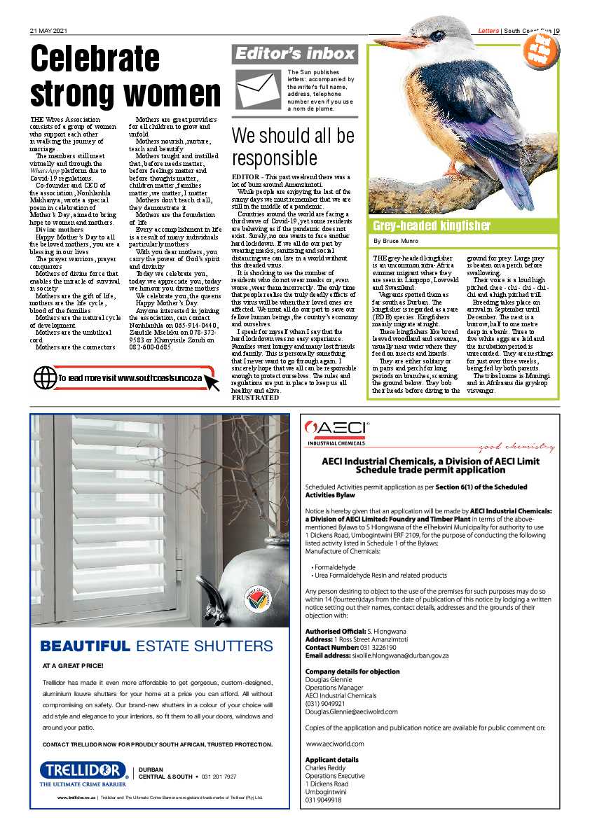 South Coast Sun 21 May 2021 page 9