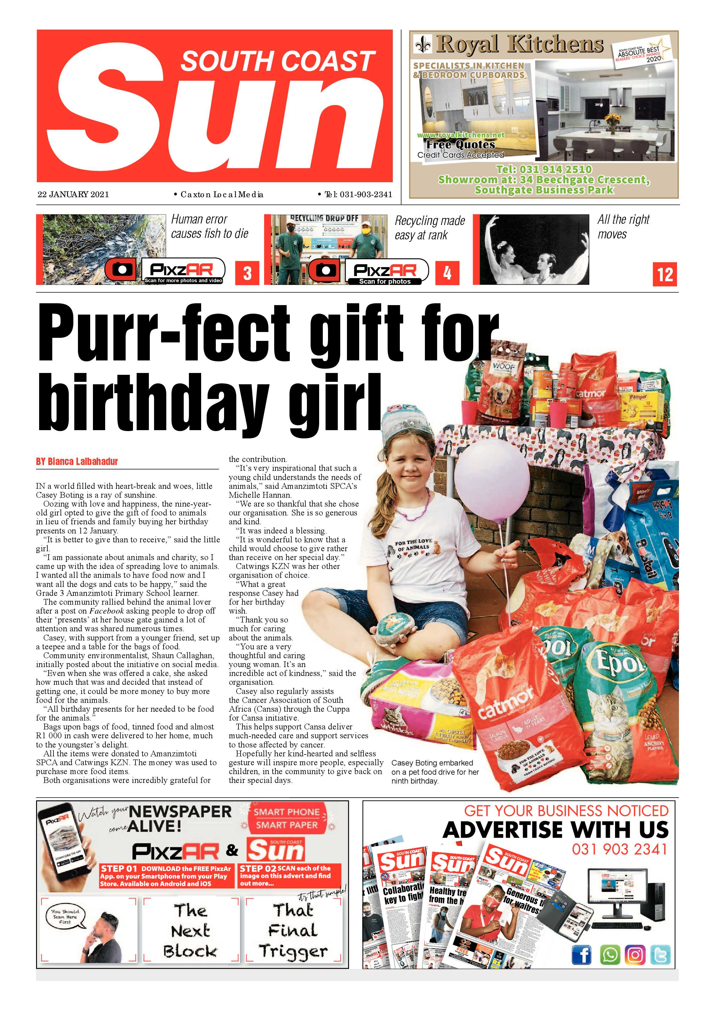 South Coast Sun 22 January 2021 page 1
