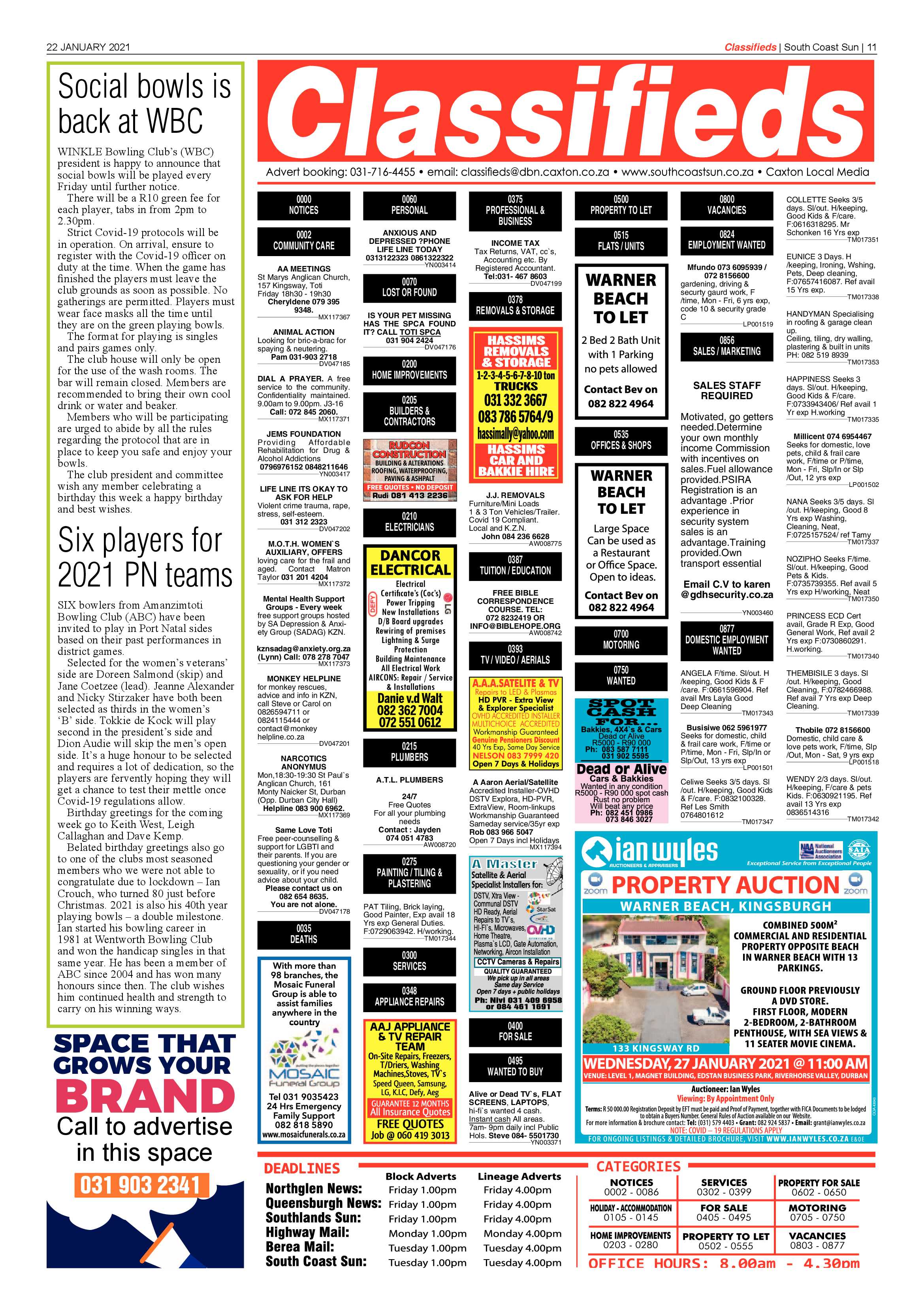 South Coast Sun 22 January 2021 page 11