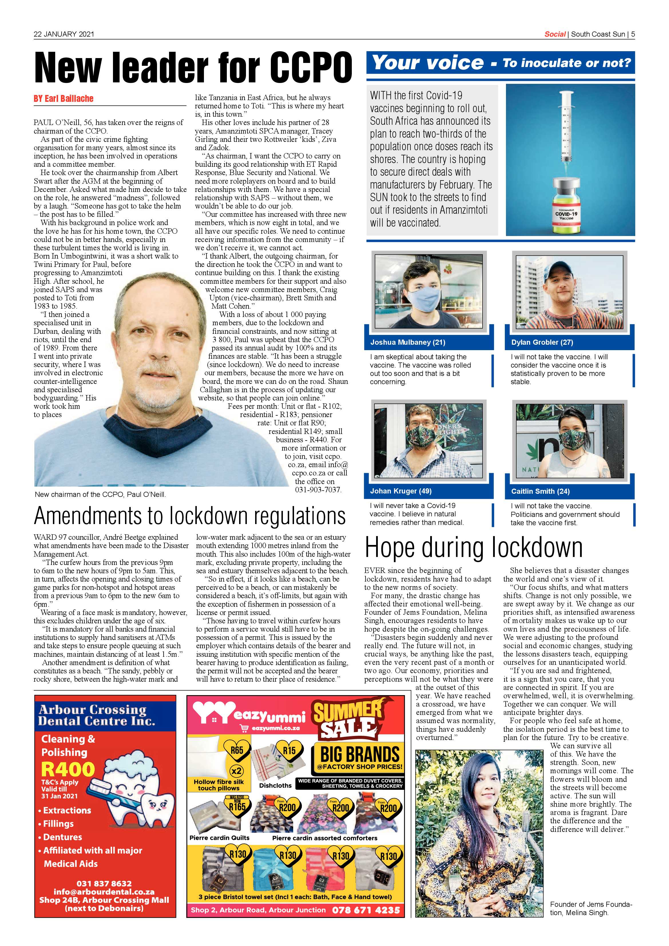 South Coast Sun 22 January 2021 page 5