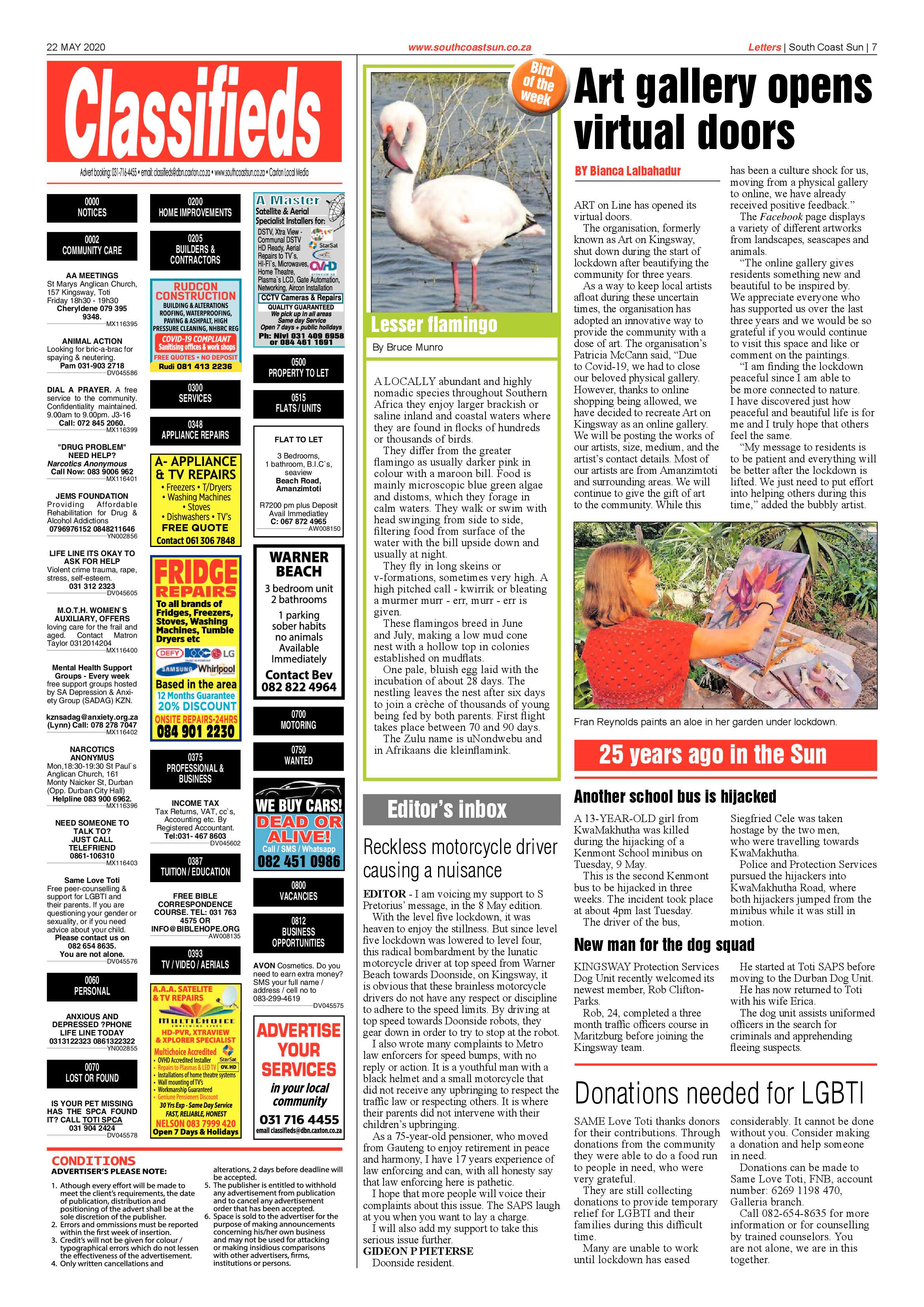 South Coast Sun 22 May 2020 page 7