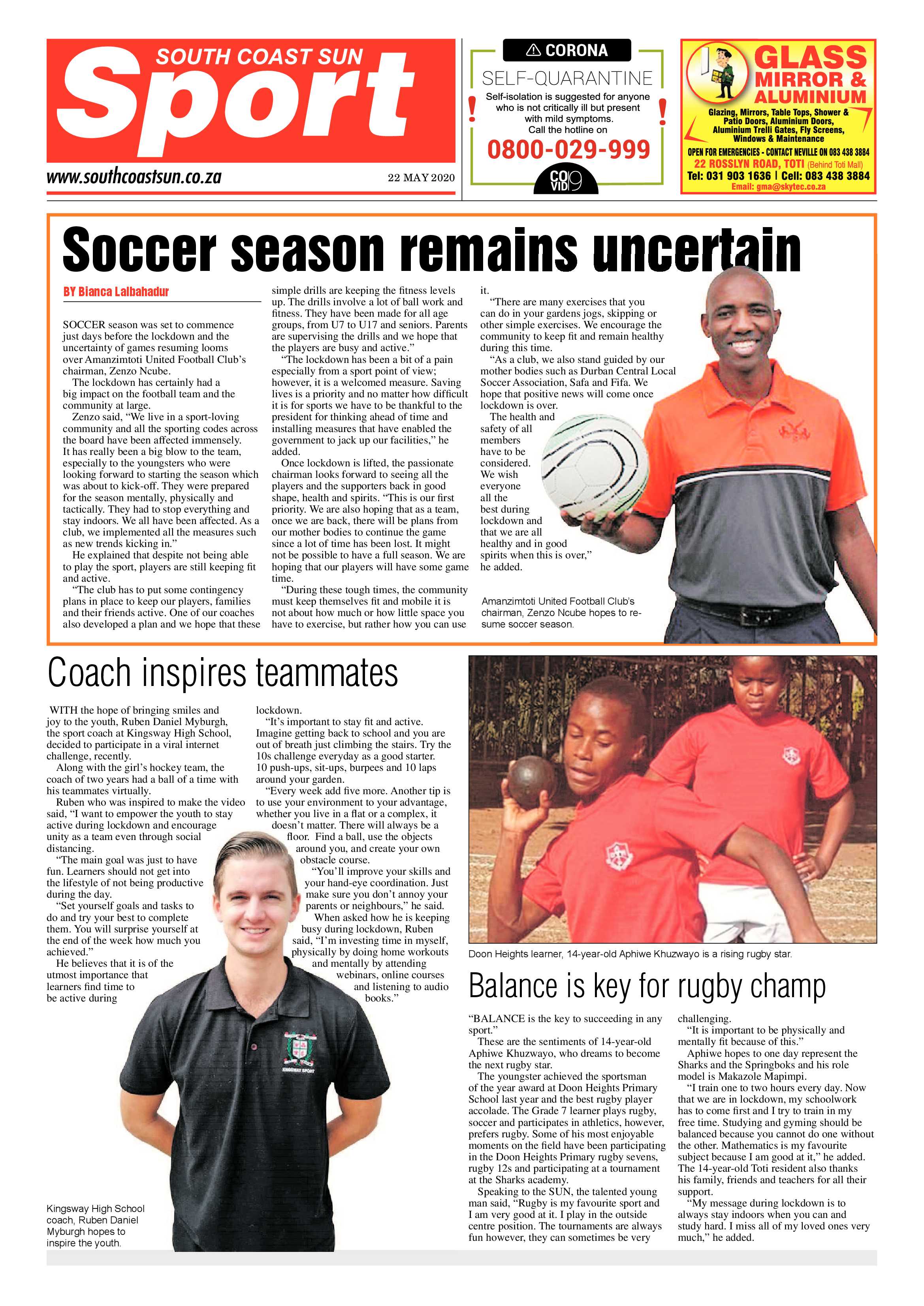 South Coast Sun 22 May 2020 page 8