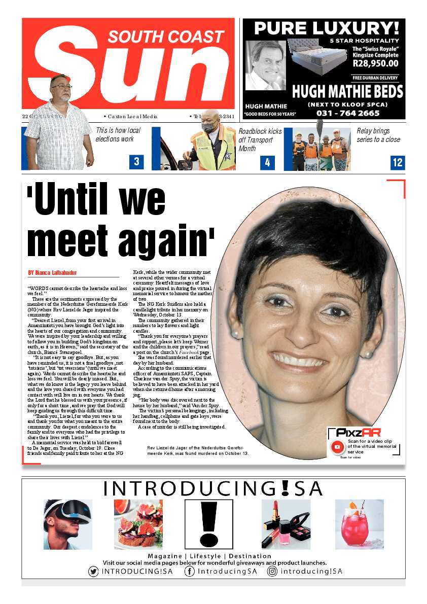South Coast Sun 22 October 2021 page 1