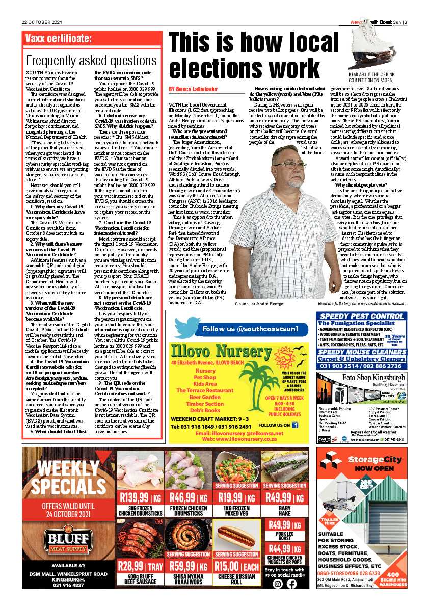 South Coast Sun 22 October 2021 page 3