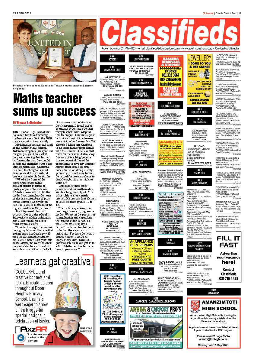 South Coast Sun 23 April 2021 page 11