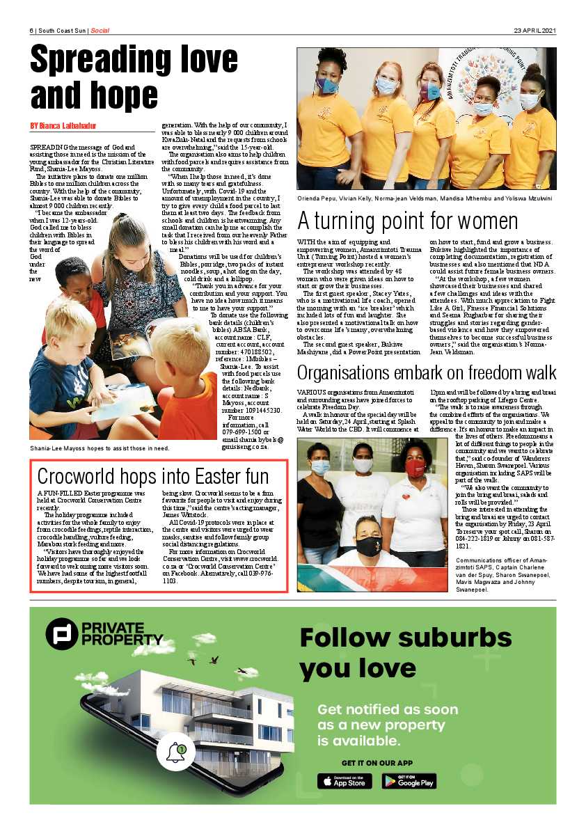 South Coast Sun 23 April 2021 page 6