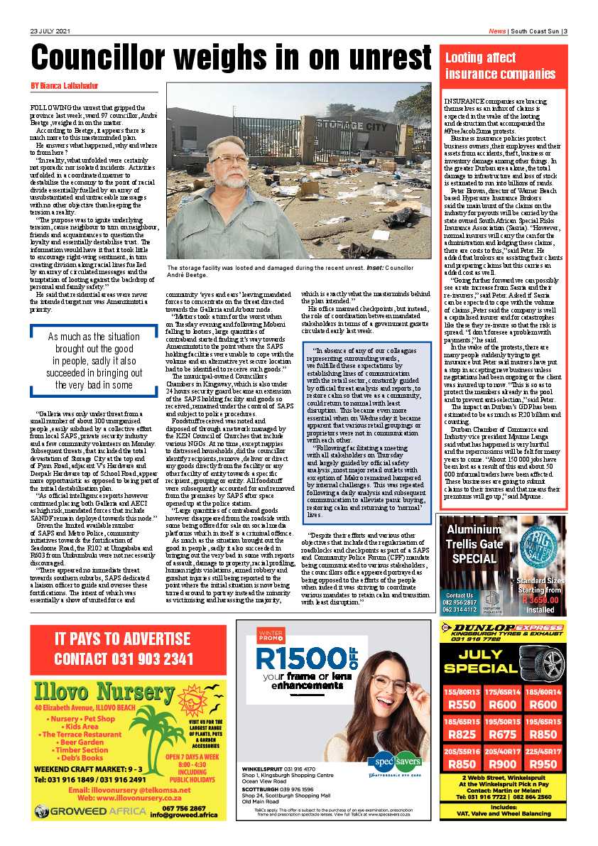 South Coast Sun 23 July 2021 page 3