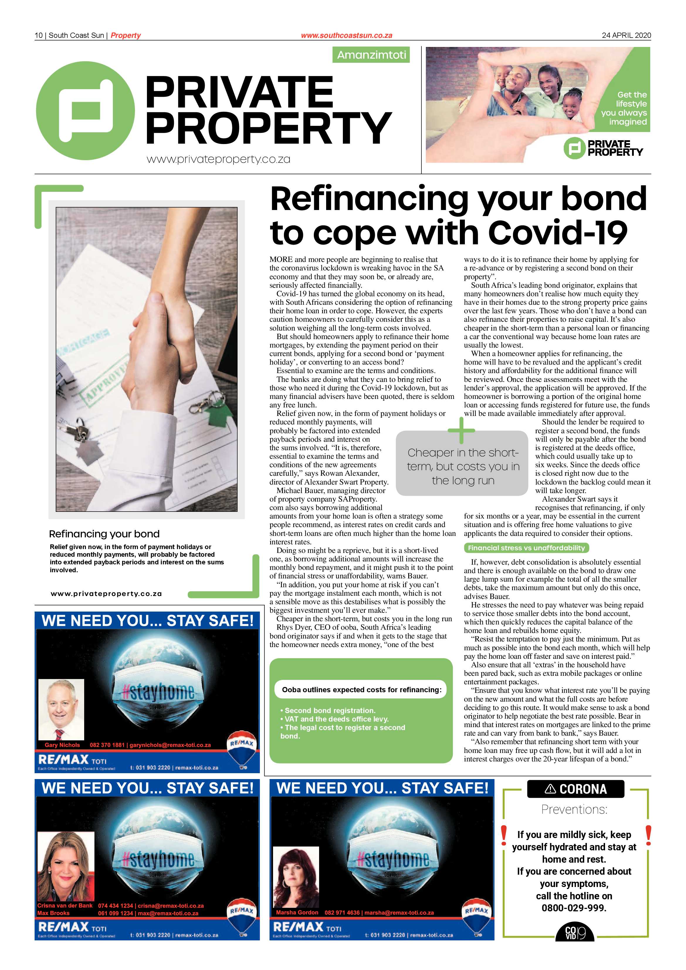 South Coast Sun 24 April 2020 page 10