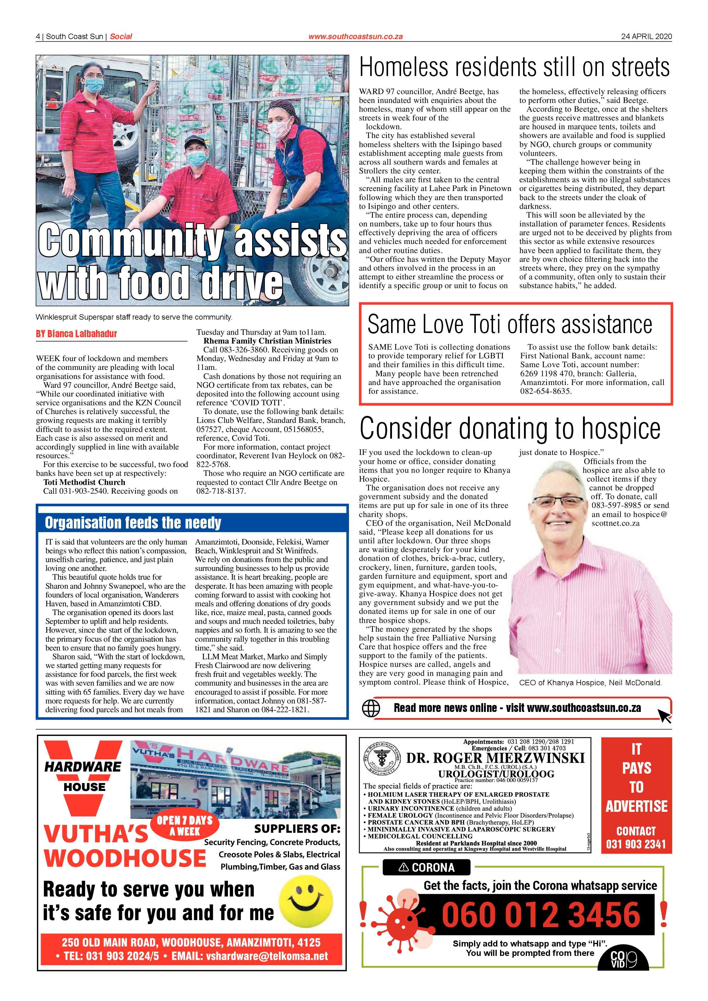 South Coast Sun 24 April 2020 page 4