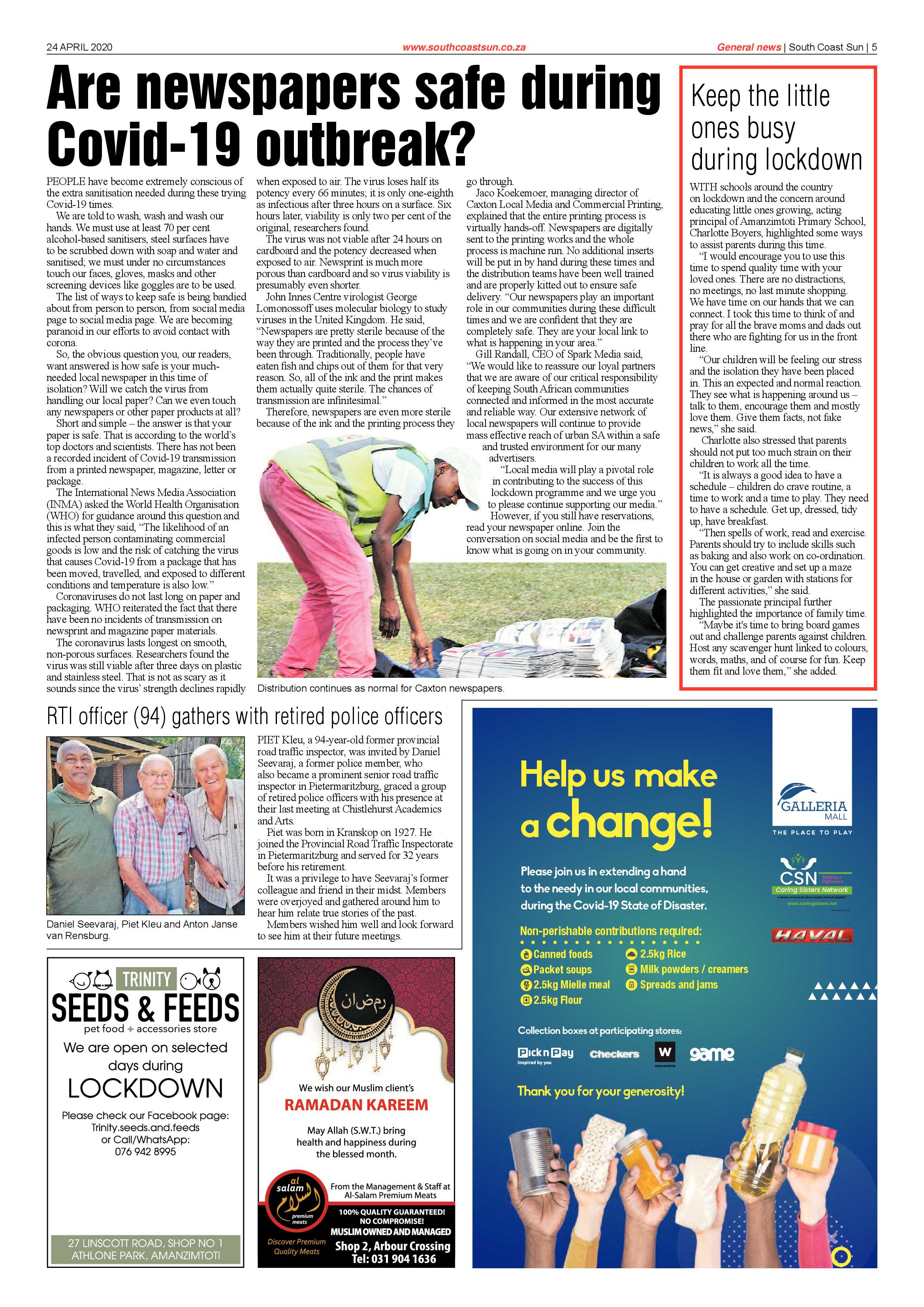 South Coast Sun 24 April 2020 page 5