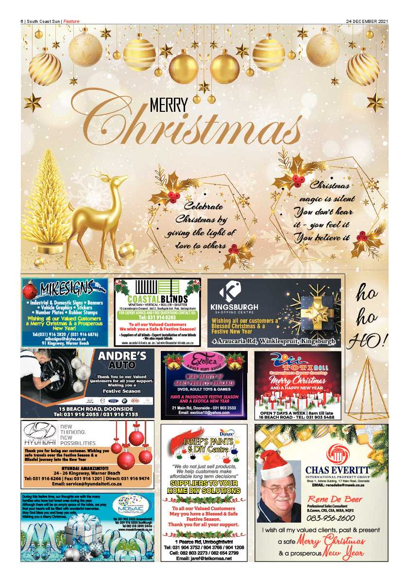 South Coast Sun 24 December 2021 page 6