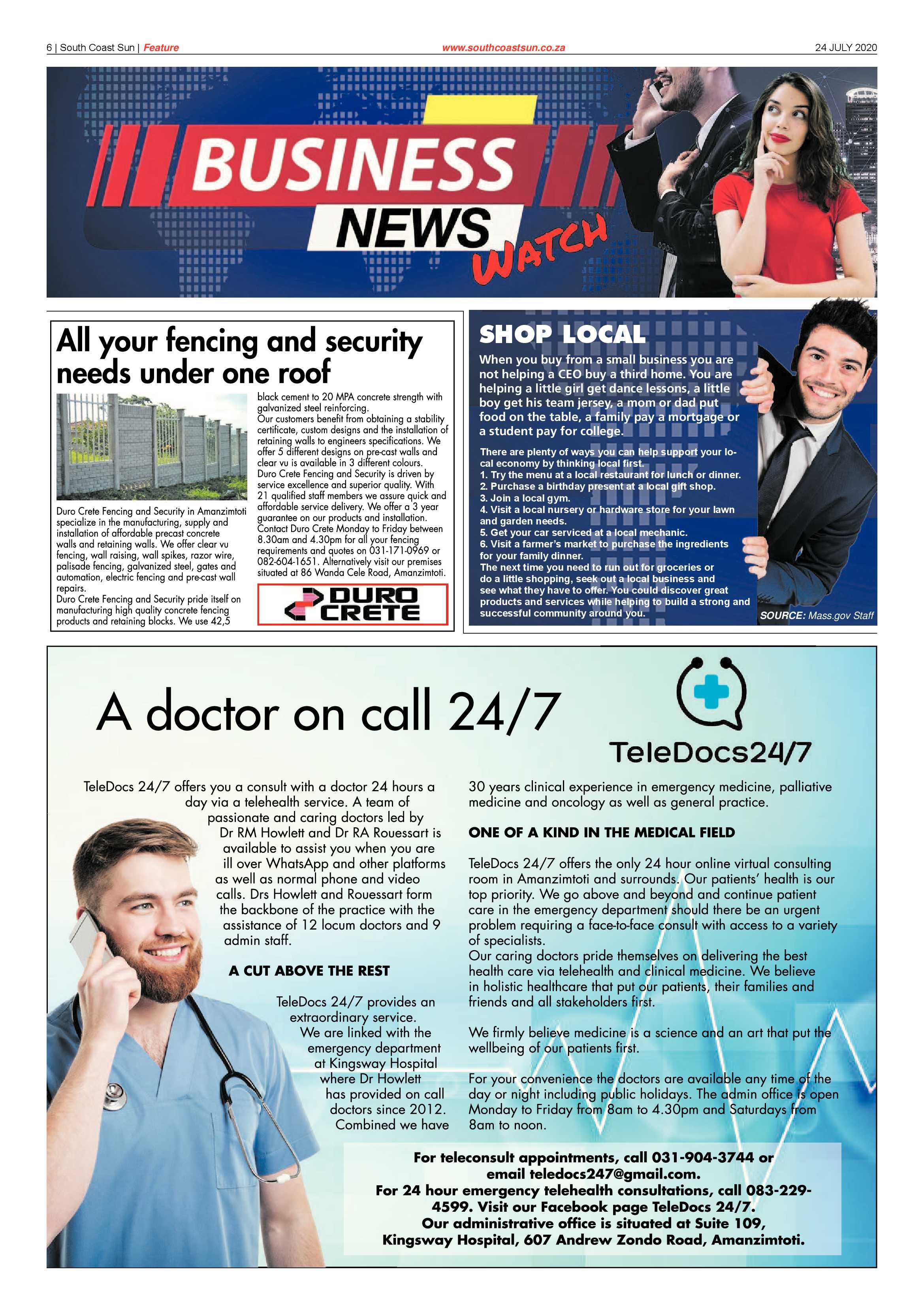 South Coast Sun 24 July 2020 page 6