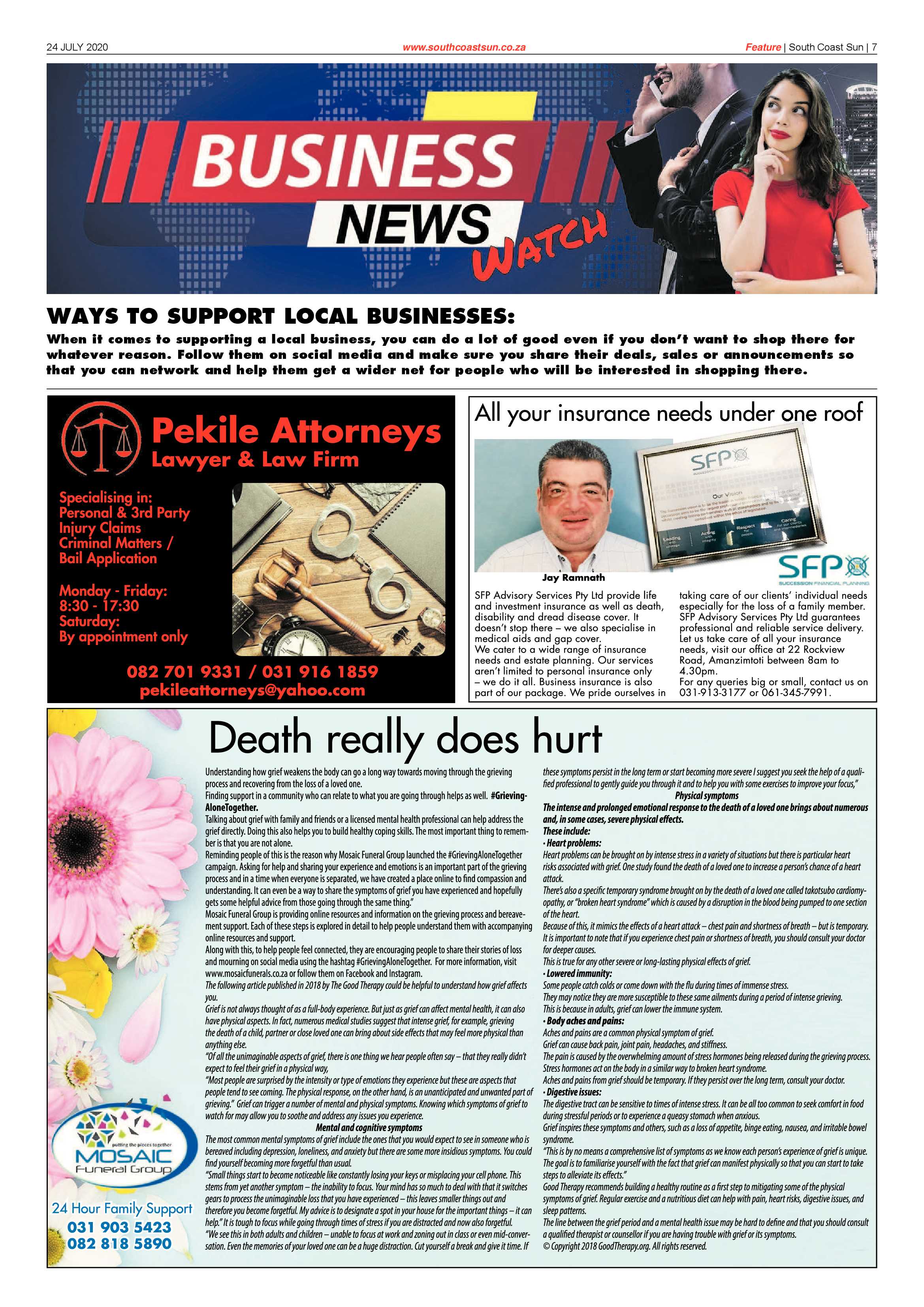 South Coast Sun 24 July 2020 page 7