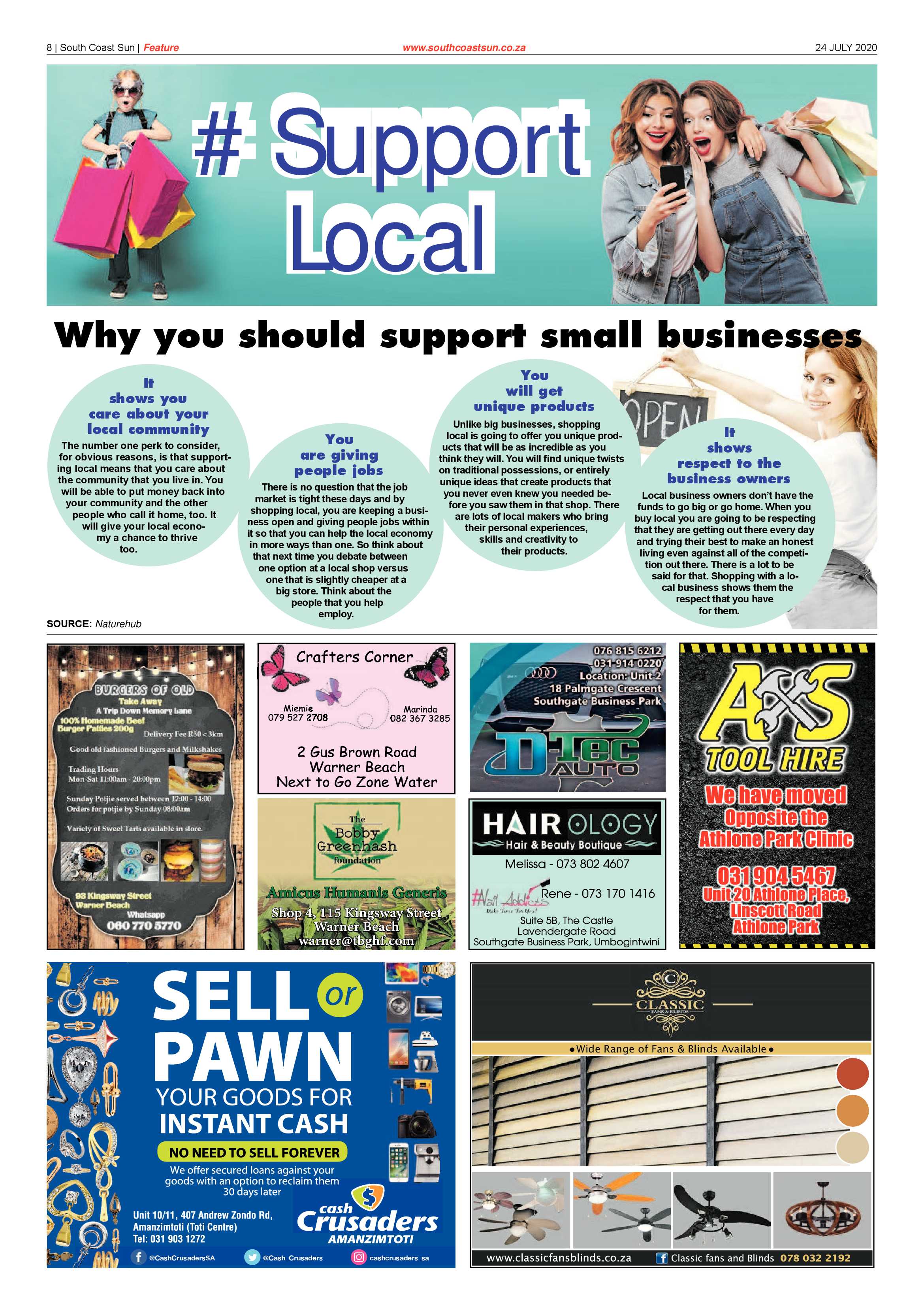 South Coast Sun 24 July 2020 page 8