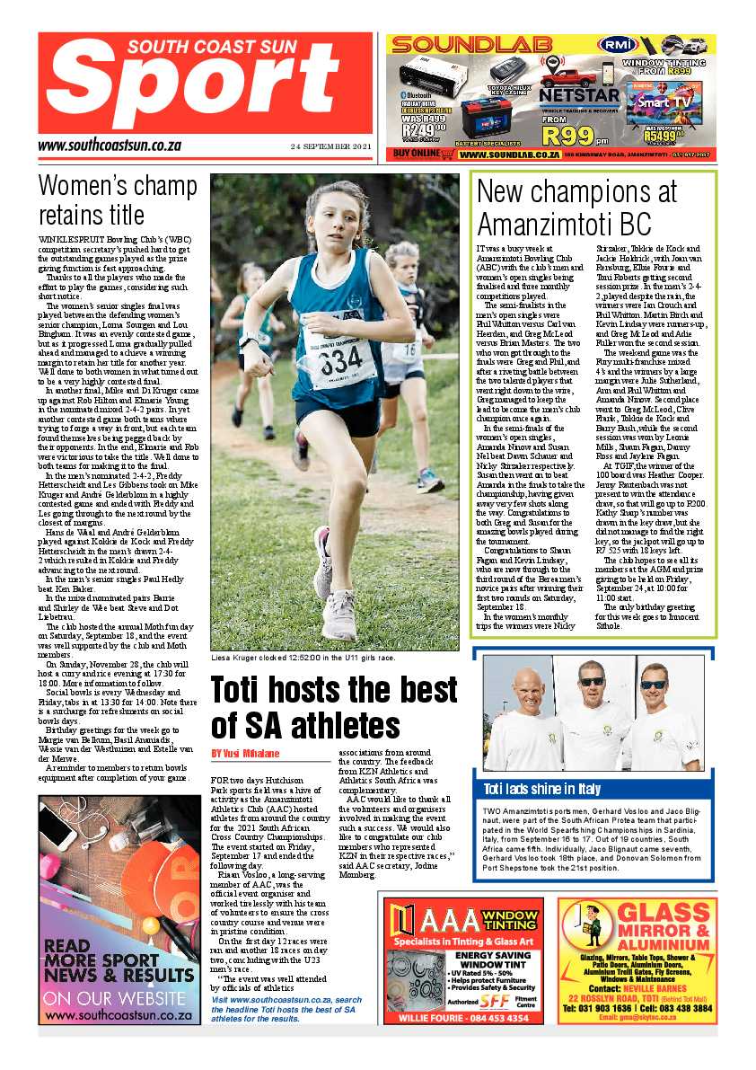 South Coast Sun 24 September  2021 page 12