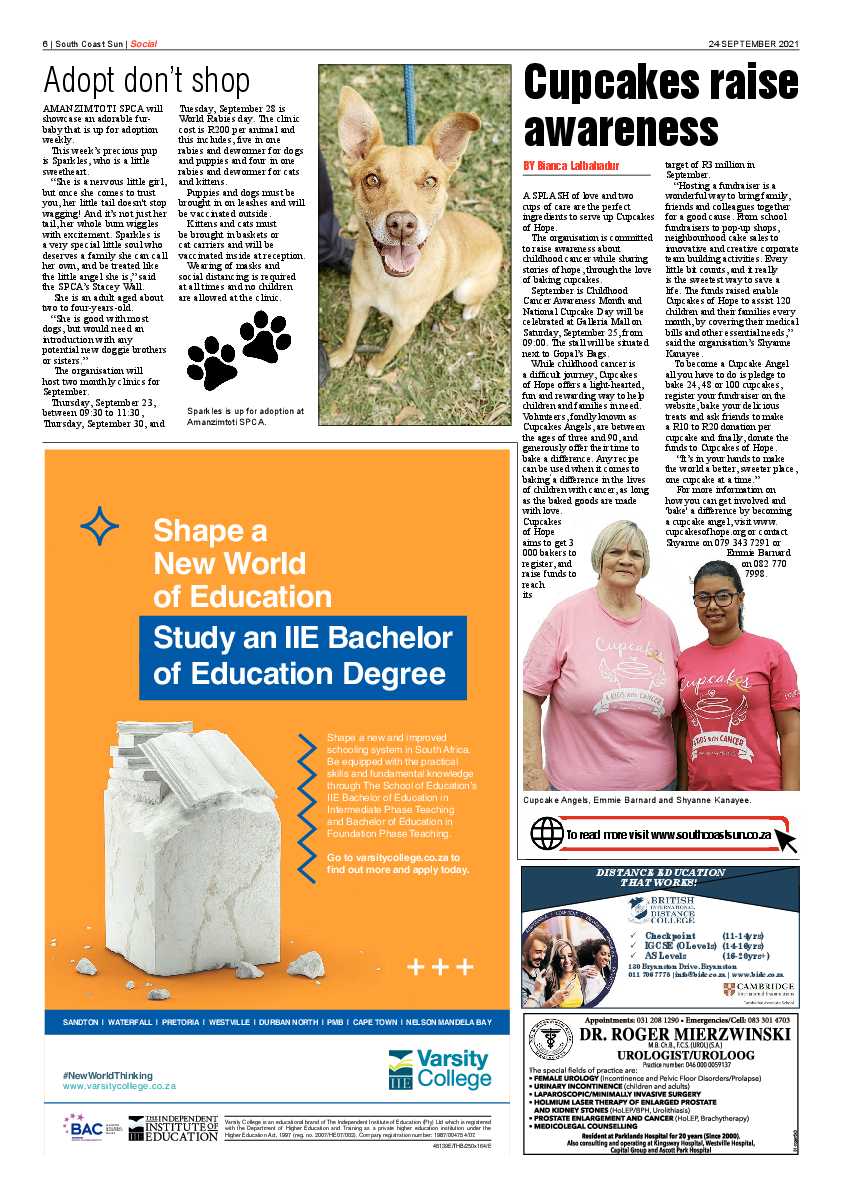 South Coast Sun 24 September  2021 page 6
