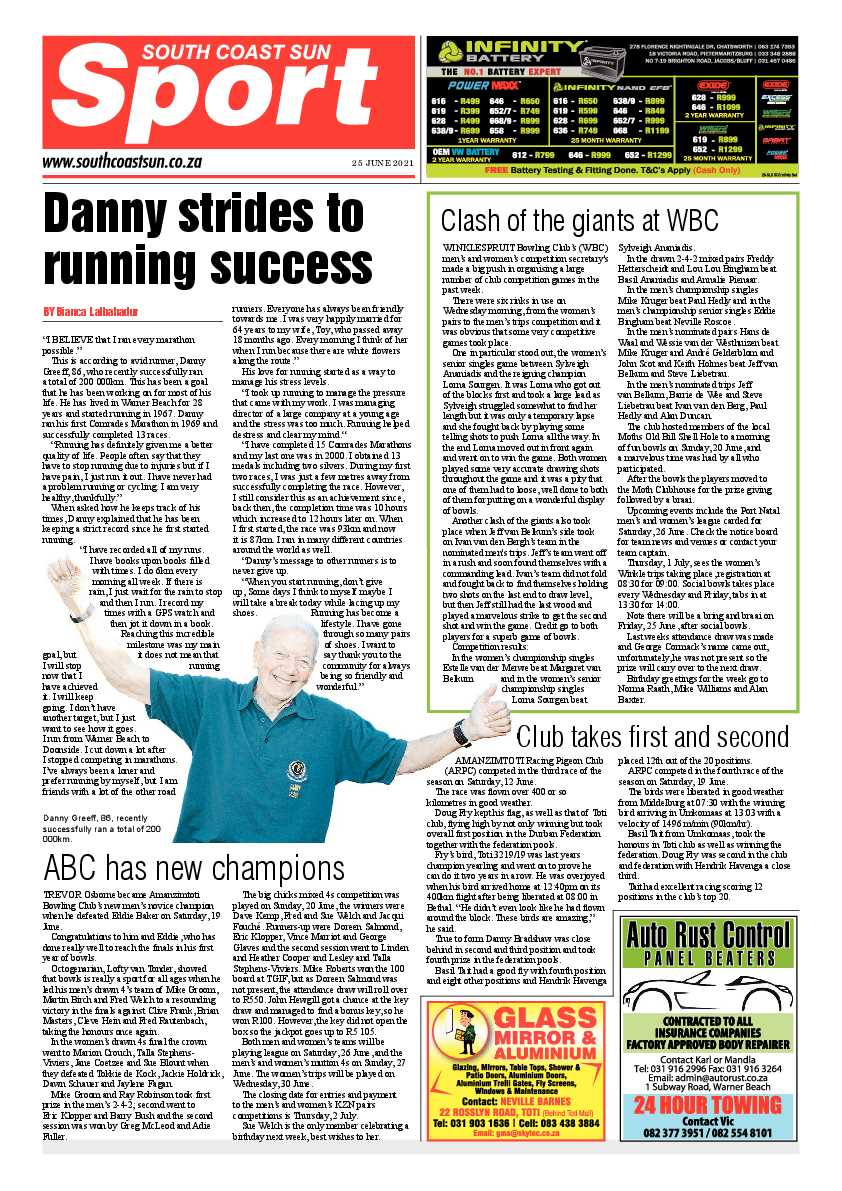 South Coast Sun 25 June 2021 page 16