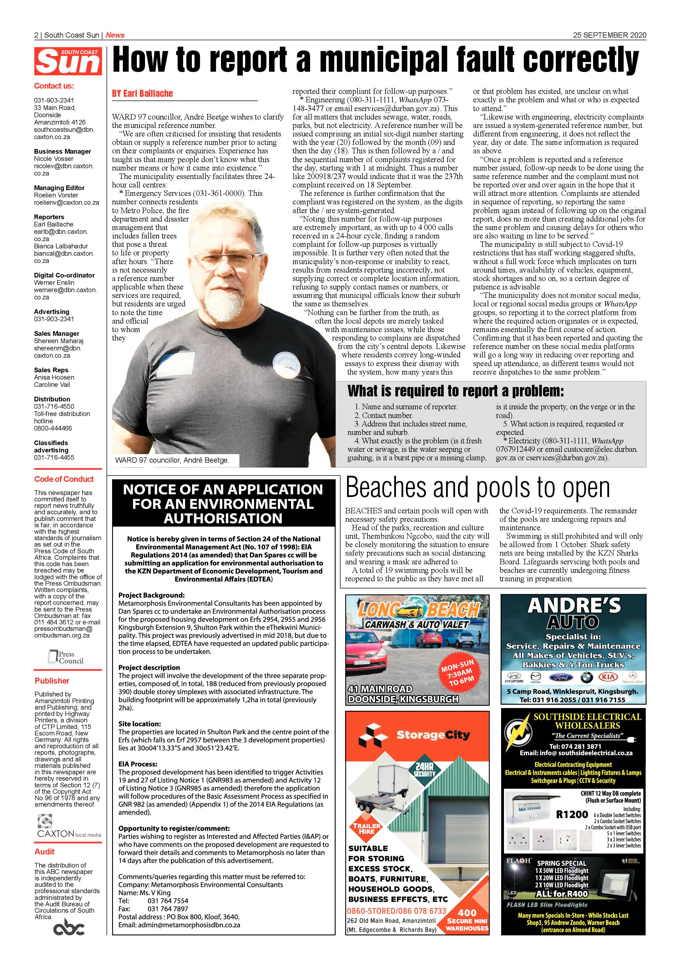 South Coast Sun 25 September 2020 page 2