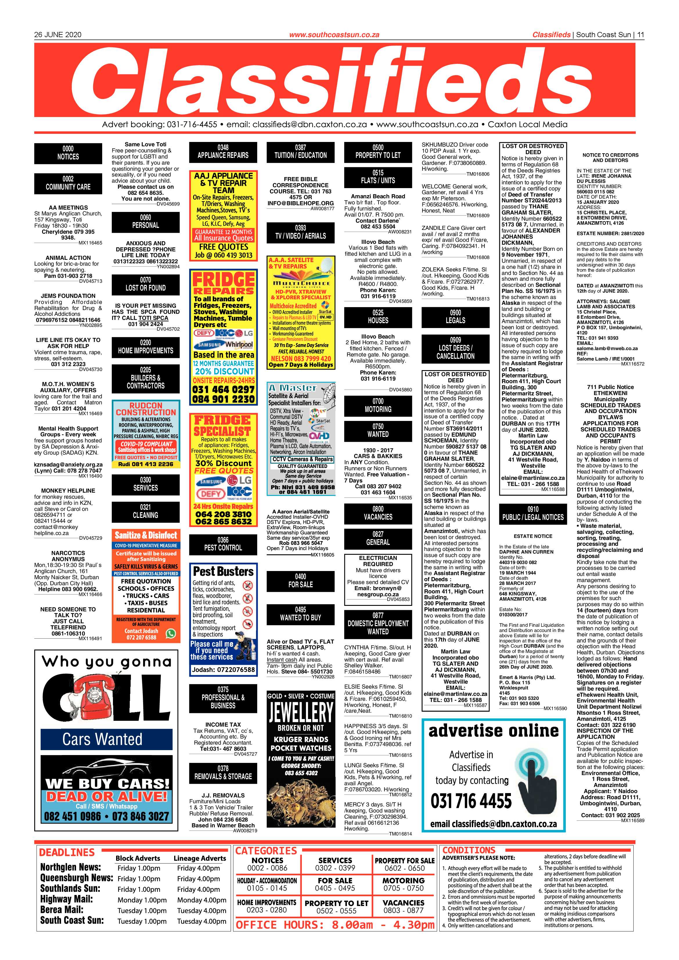 South Coast Sun 26 June 2020 page 11