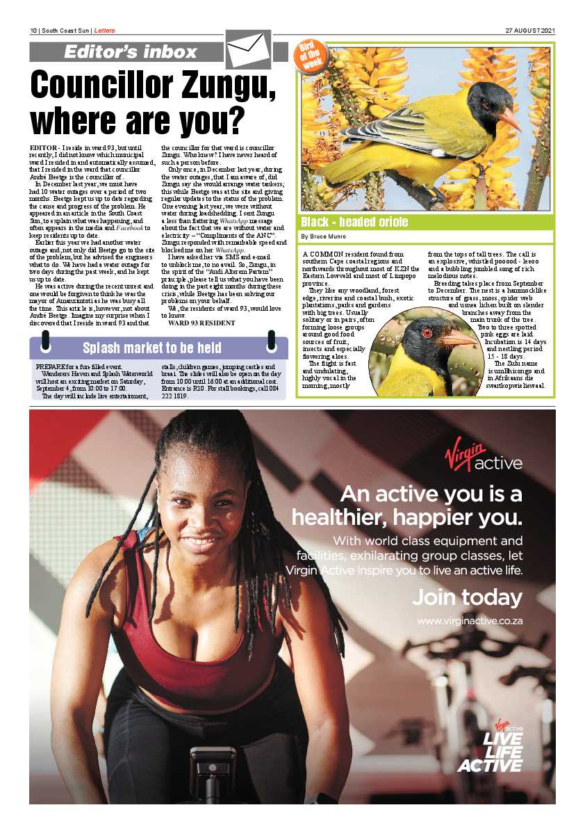 South Coast Sun 27 August  2021 page 14