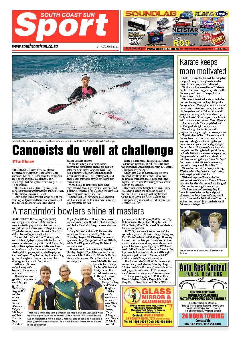 South Coast Sun 27 August  2021 page 20