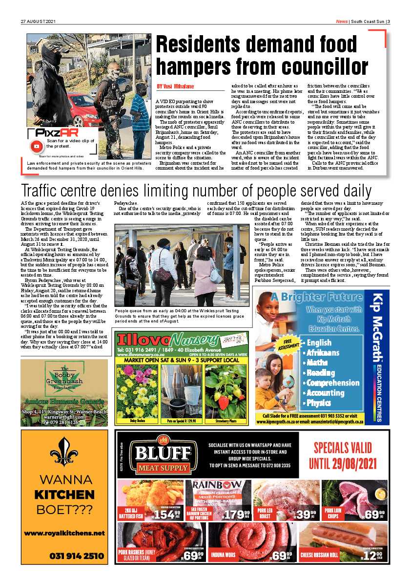 South Coast Sun 27 August  2021 page 3