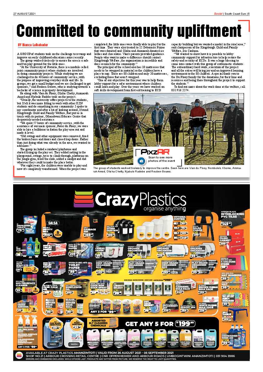 South Coast Sun 27 August  2021 page 5