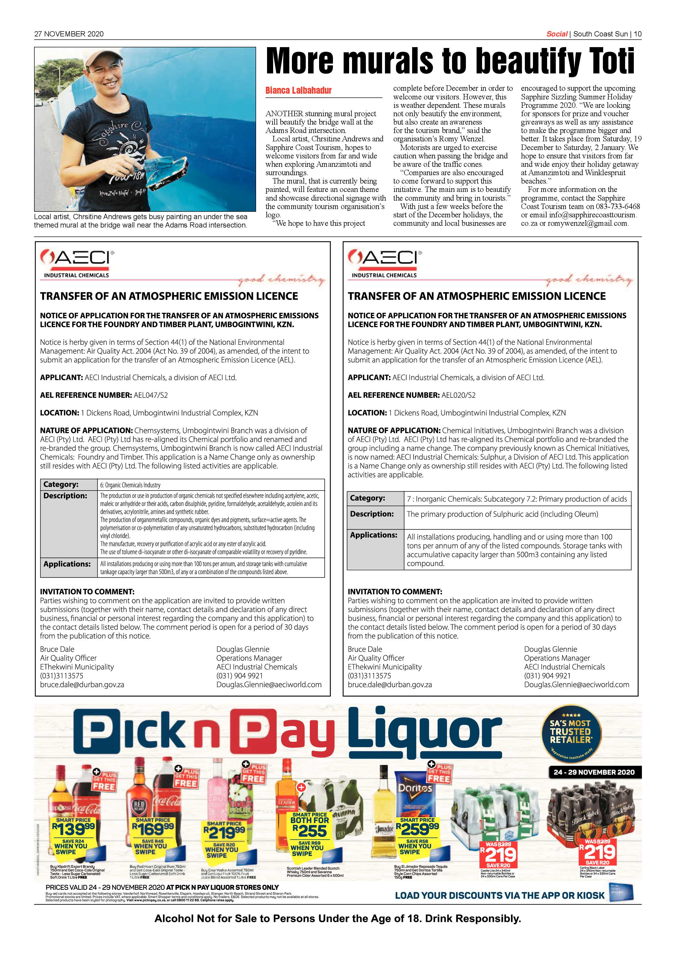 South Coast Sun 27 November 2020 page 10