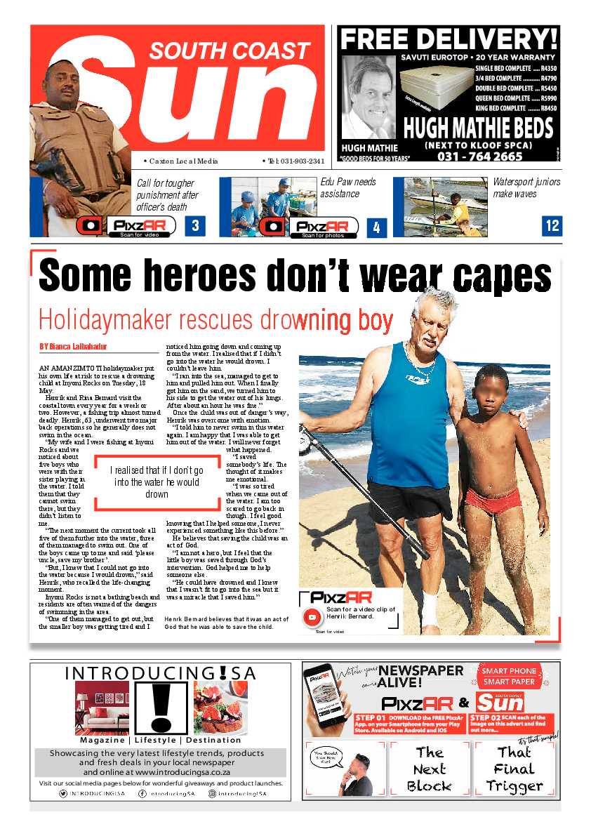 South Coast Sun 28 May 2021 page 1
