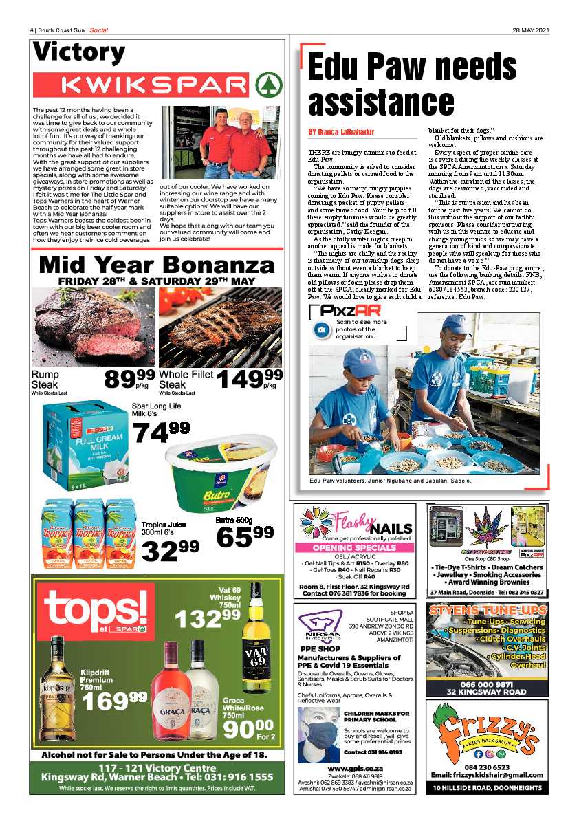 South Coast Sun 28 May 2021 page 4