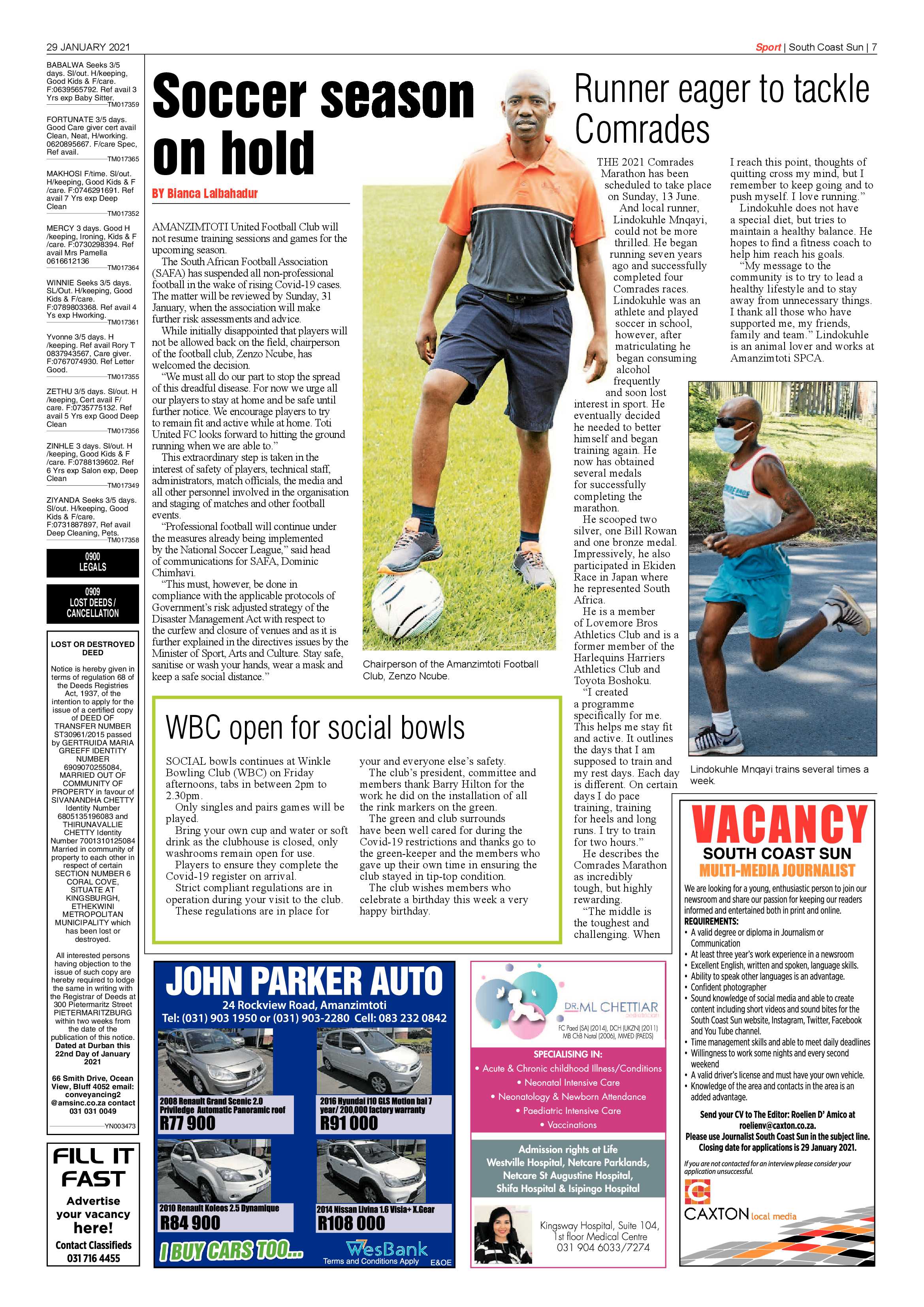 South Coast Sun 29 January 2020 page 7