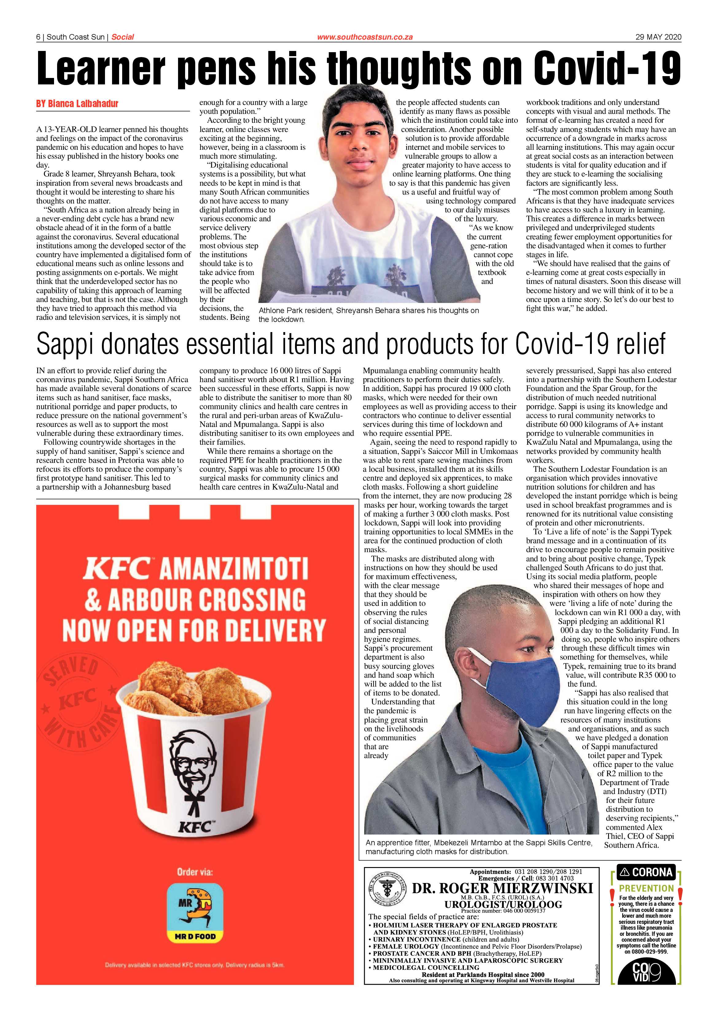 South Coast Sun 29 May 2020 page 6