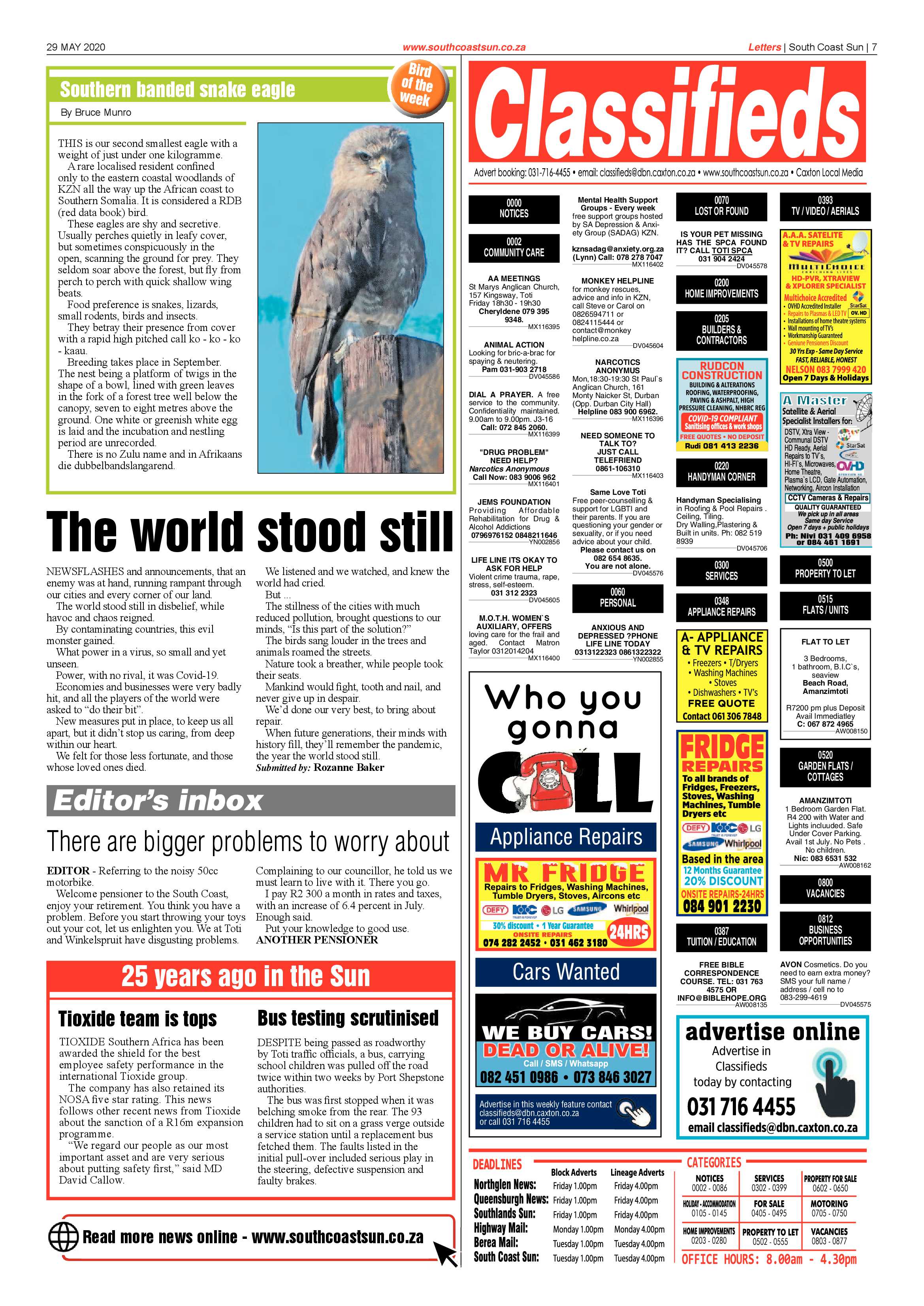 South Coast Sun 29 May 2020 page 7