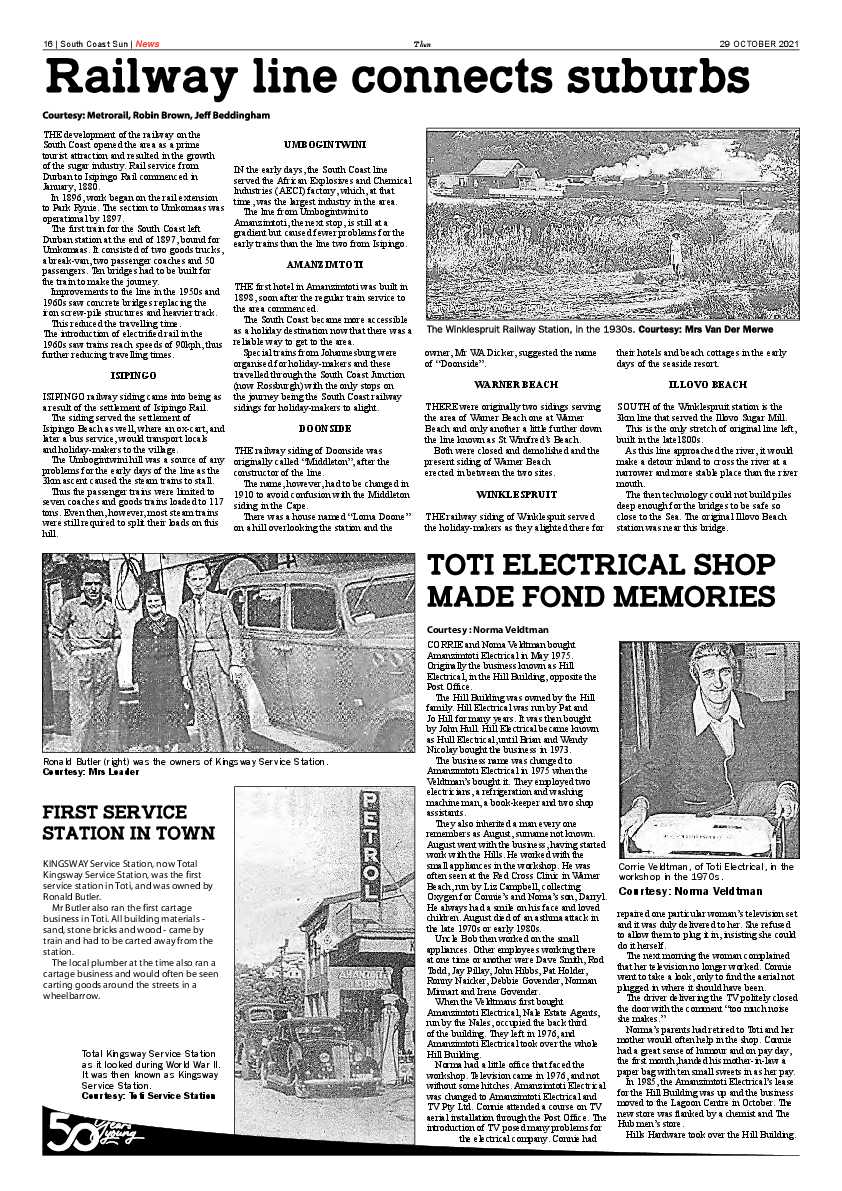 South Coast Sun 29 October 2021 page 16