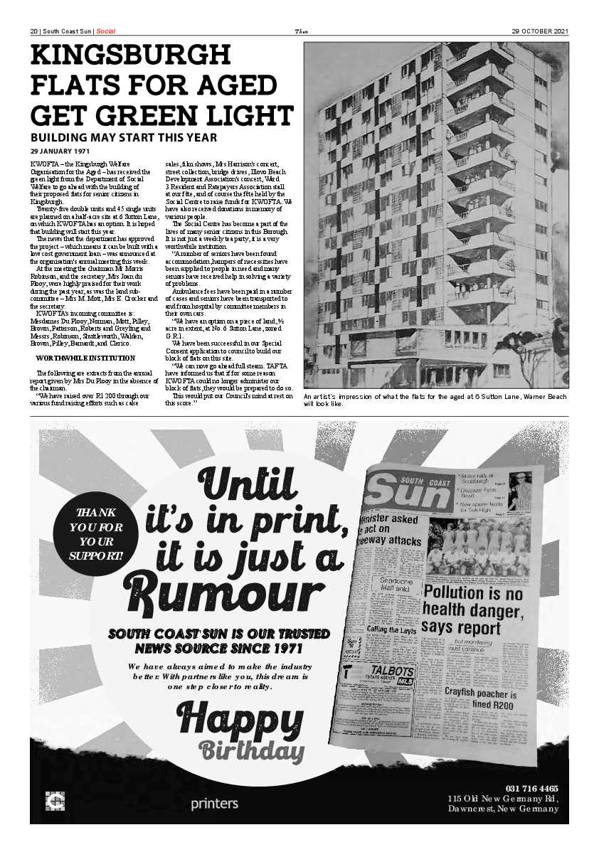 South Coast Sun 29 October 2021 page 20