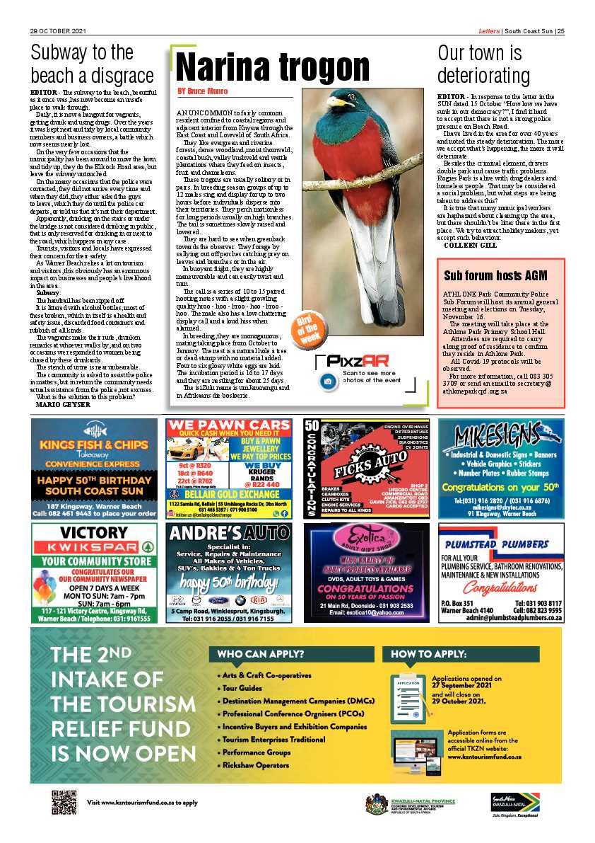 South Coast Sun 29 October 2021 page 25