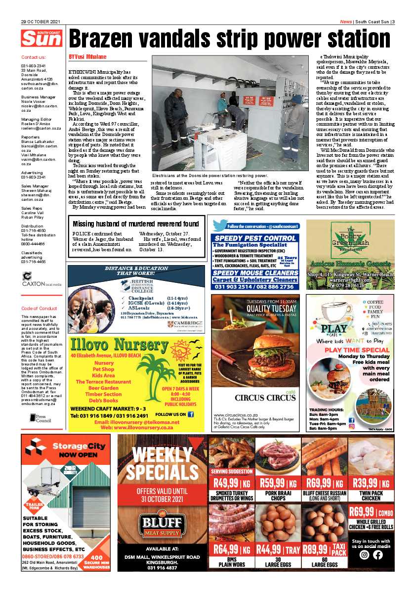 South Coast Sun 29 October 2021 page 3