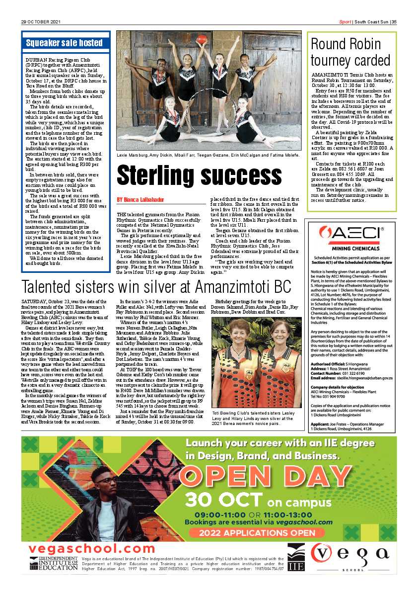 South Coast Sun 29 October 2021 page 35