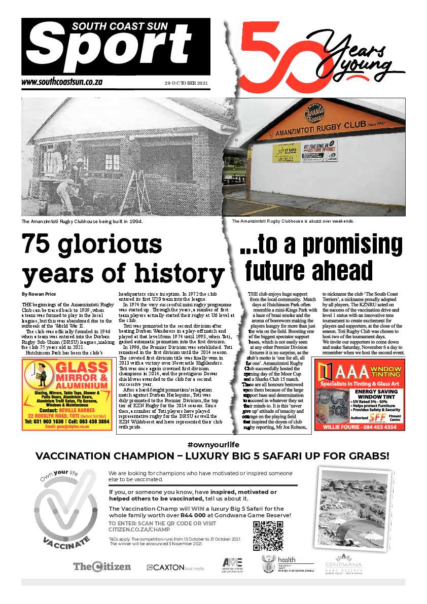 South Coast Sun 29 October 2021 page 36