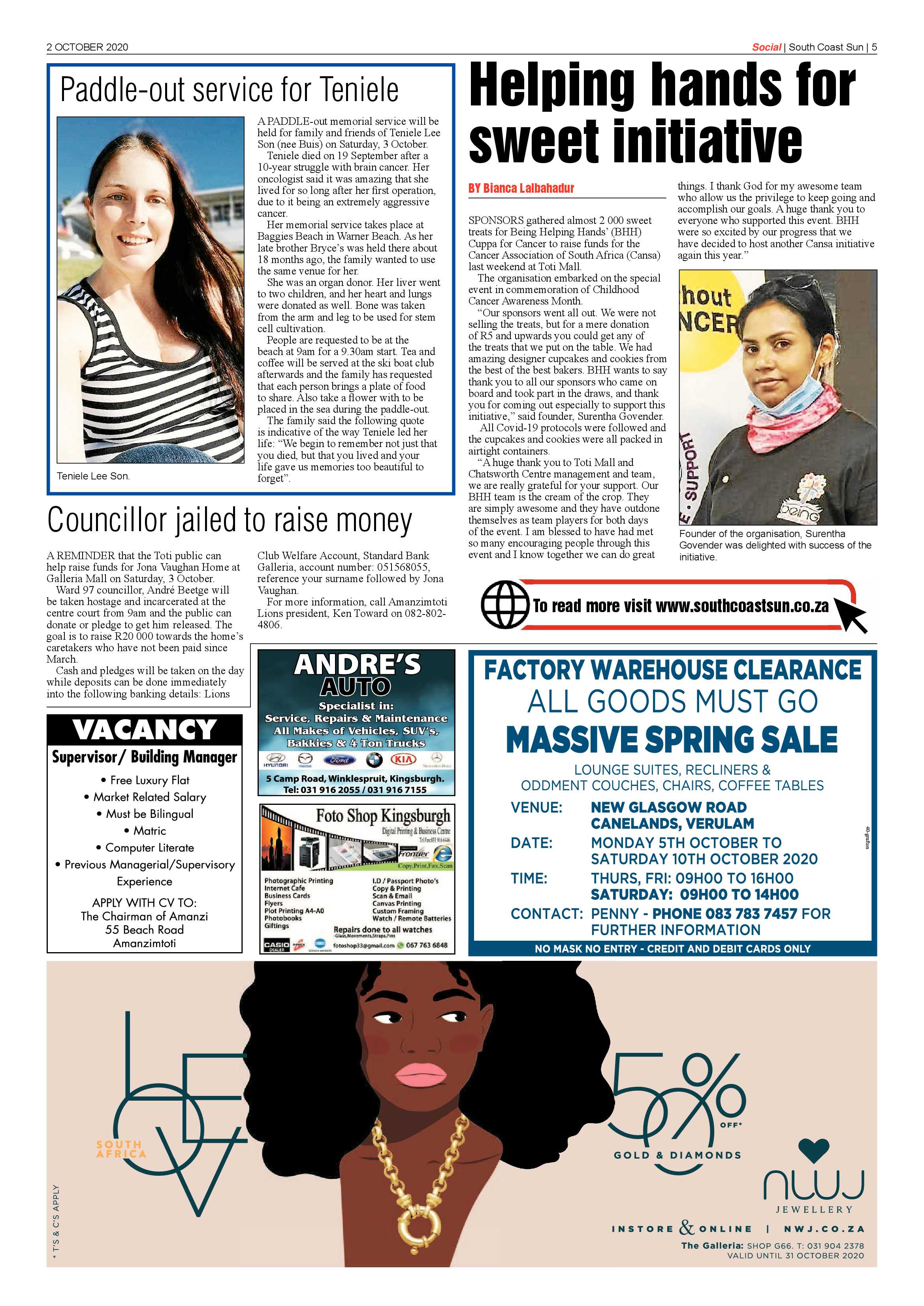 South Coast Sun 2 October 2020 page 5