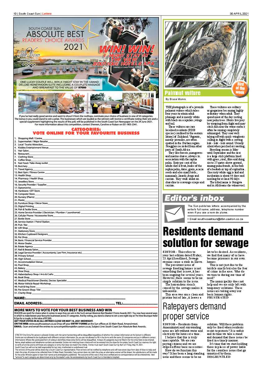 South Coast Sun 30 April 2021 page 10