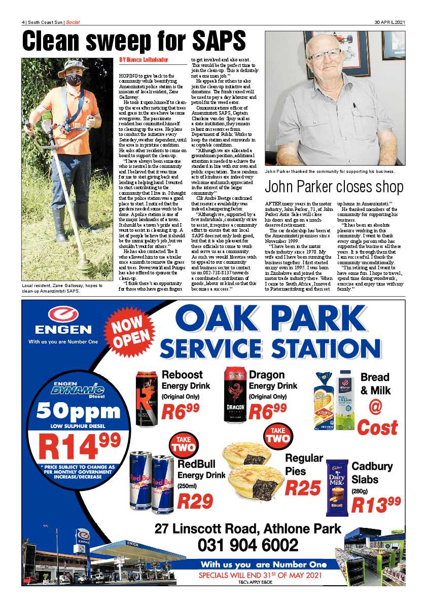 South Coast Sun 30 April 2021 page 4