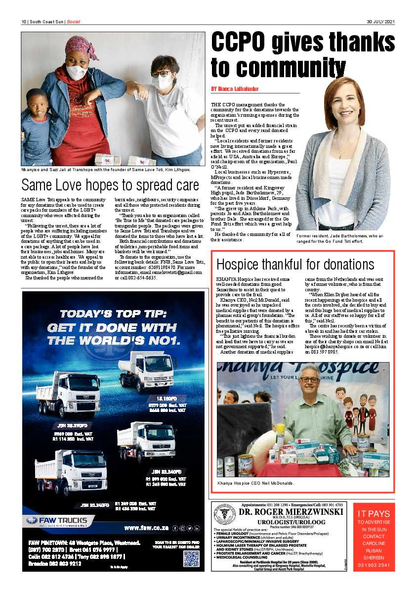 South Coast Sun 30 July 2021 page 10