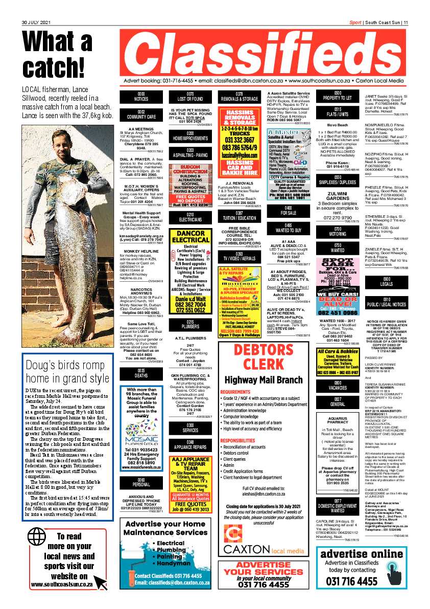 South Coast Sun 30 July 2021 page 11