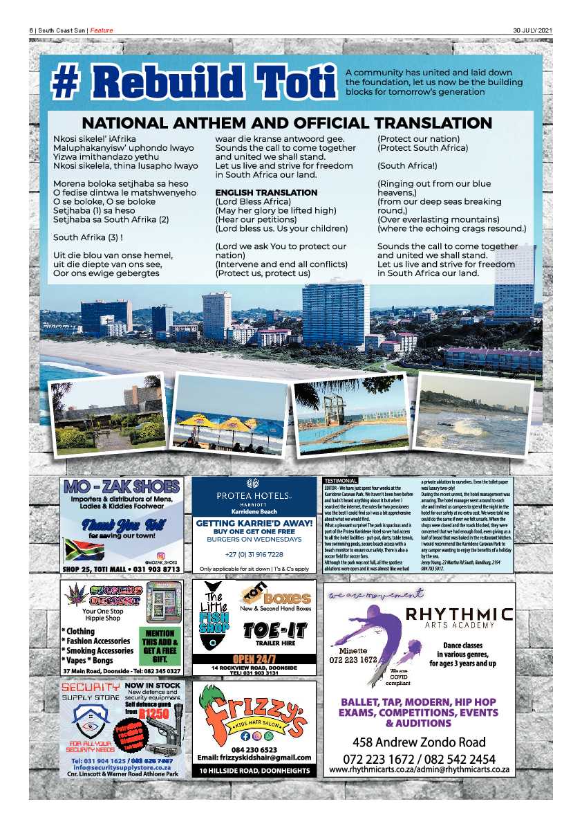South Coast Sun 30 July 2021 page 6