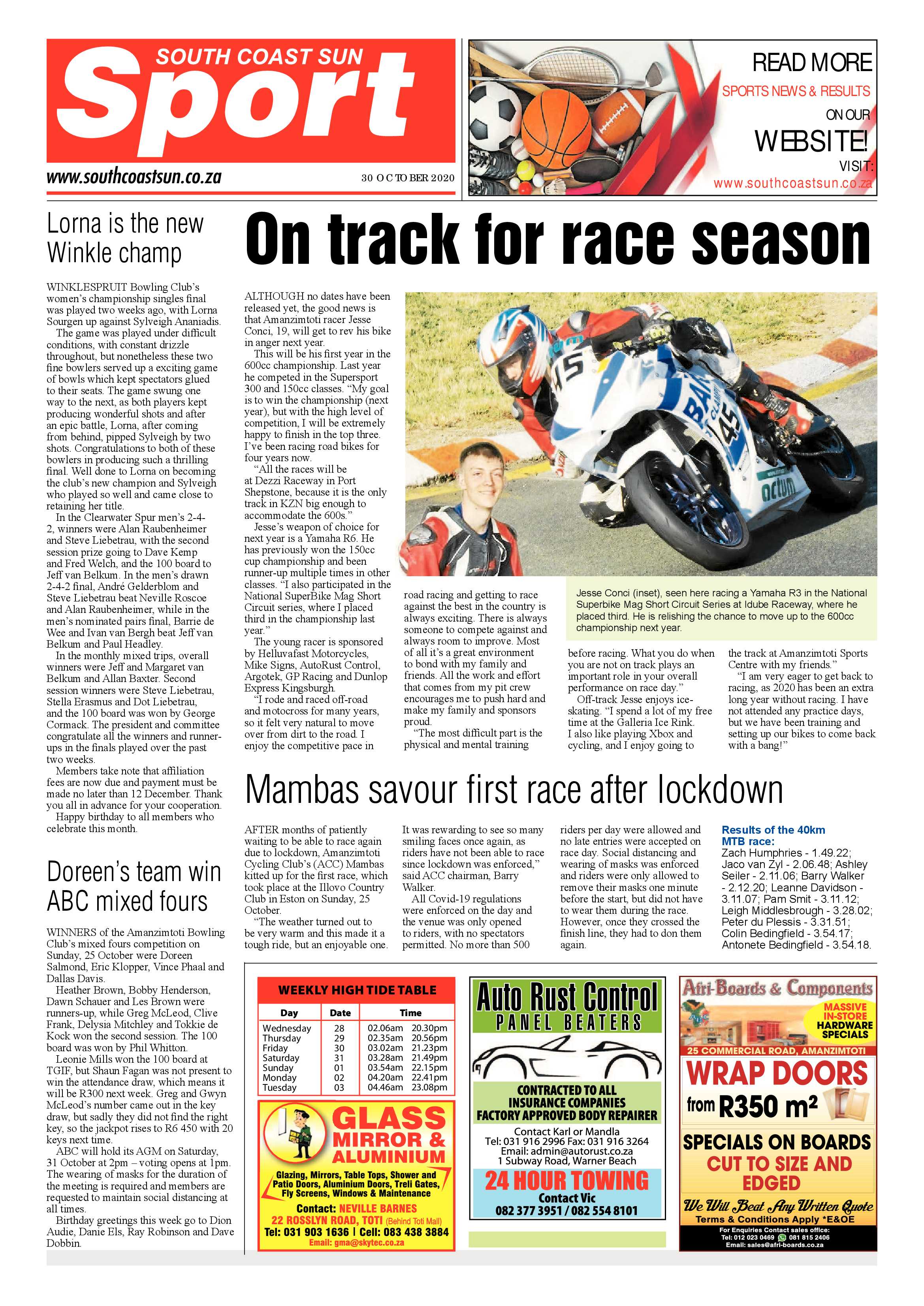 South Coast Sun 30 October 2020 page 12