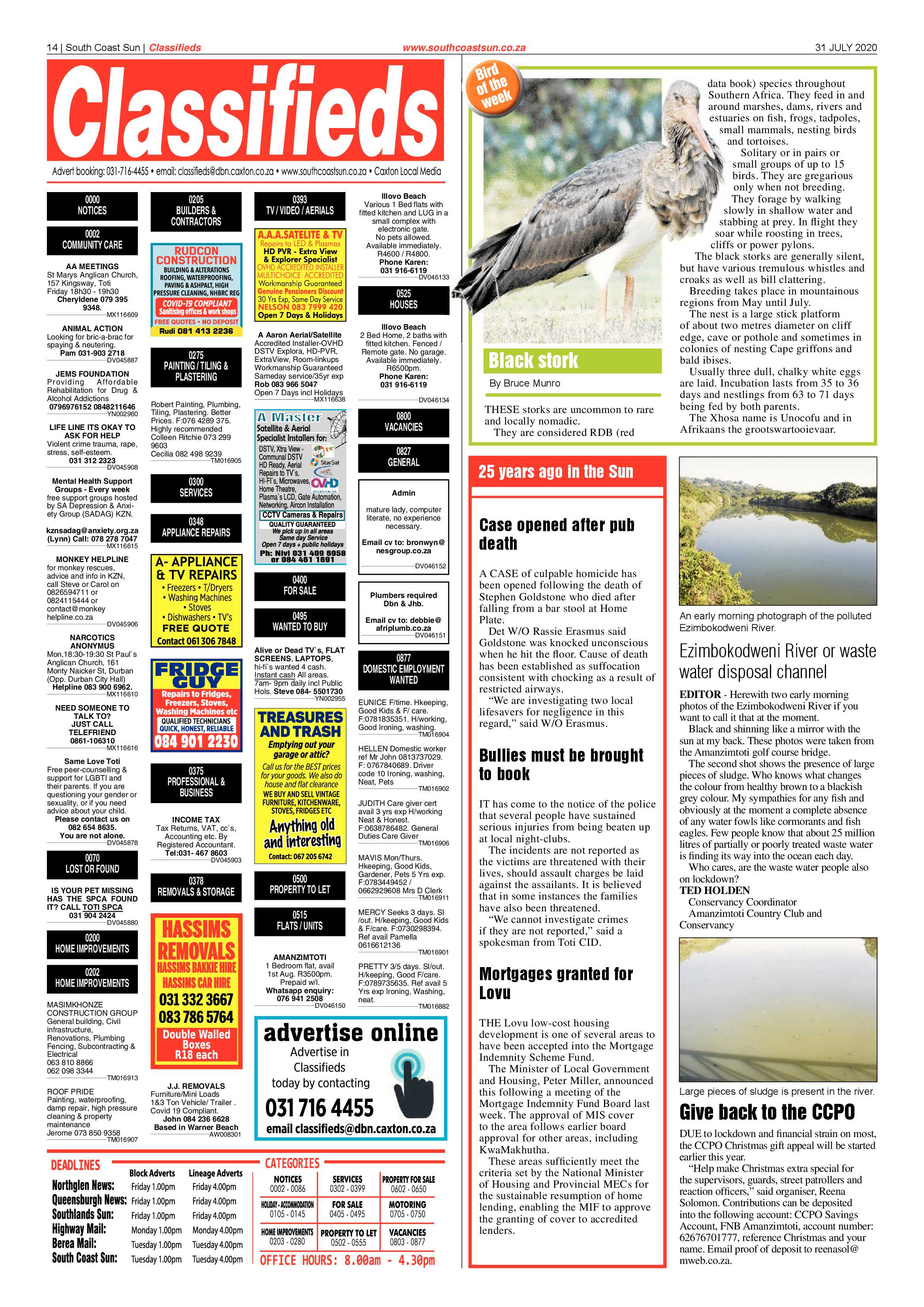 South Coast Sun 31 July 2020 page 14